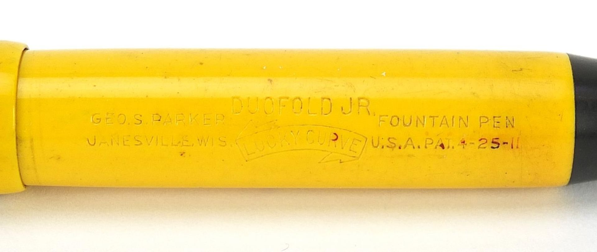 Vintage Parker yellow Duofold Junior fountain pen - Image 5 of 5