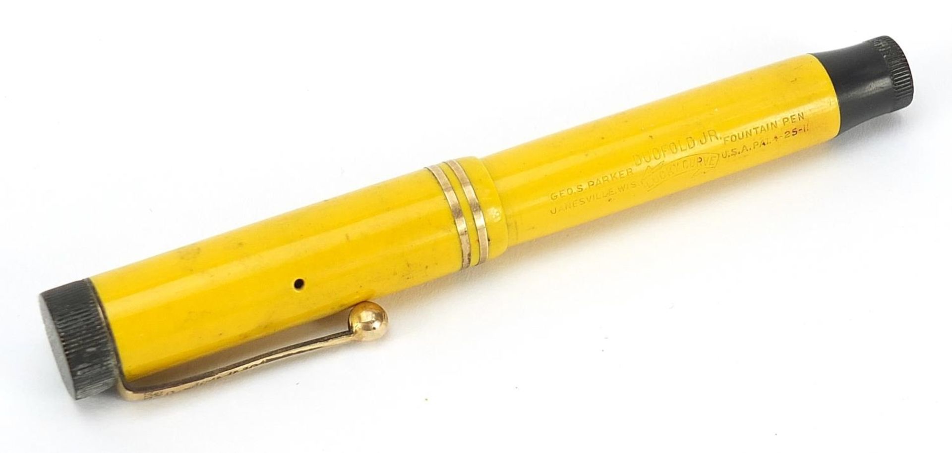 Vintage Parker yellow Duofold Junior fountain pen - Image 4 of 5