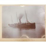 Early 20th century naval interest ephemera arranged in an album including photographs, postcards,