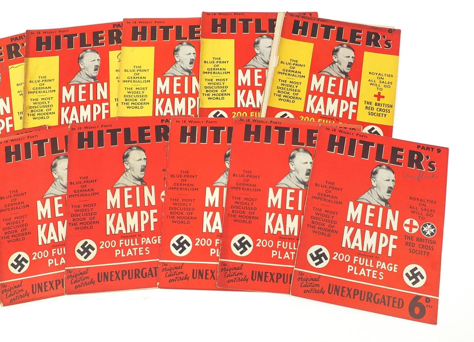 Eighteen Hitler Weekly Mein Kampf magazines - Image 3 of 3