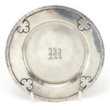 Circular Arts & Crafts sterling silver dish, R W & S maker's mark, 15.5cm in diameter, 121.0g