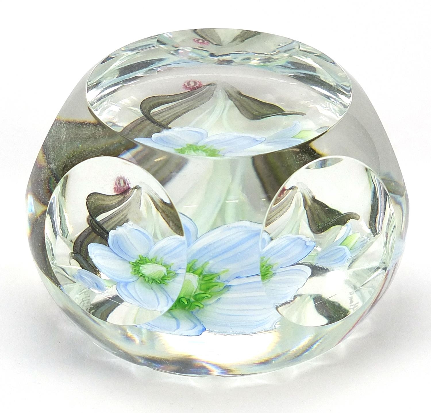 Caithness Whitefriars Dreamer glass paperweight with box, 37/200, approximately 7cm in diameter - Image 4 of 6