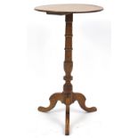 Mahogany tripod occasional table, 71cm high x 41cm in diameter