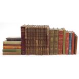 Hardback books including eleven volumes of The History of England, The Odyssey of Homer, Leaders