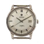 Roamer, vintage gentlemen's Roamer Anfibio 17 wristwatch with date aperture, mod 430-1120.003,