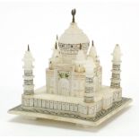 Alabaster carving of the Taj Mahal, 12cm high