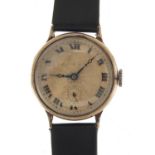 Genex, vintage gentlemen's silver wristwatch, the case numbered 111801, 30mm in diameter