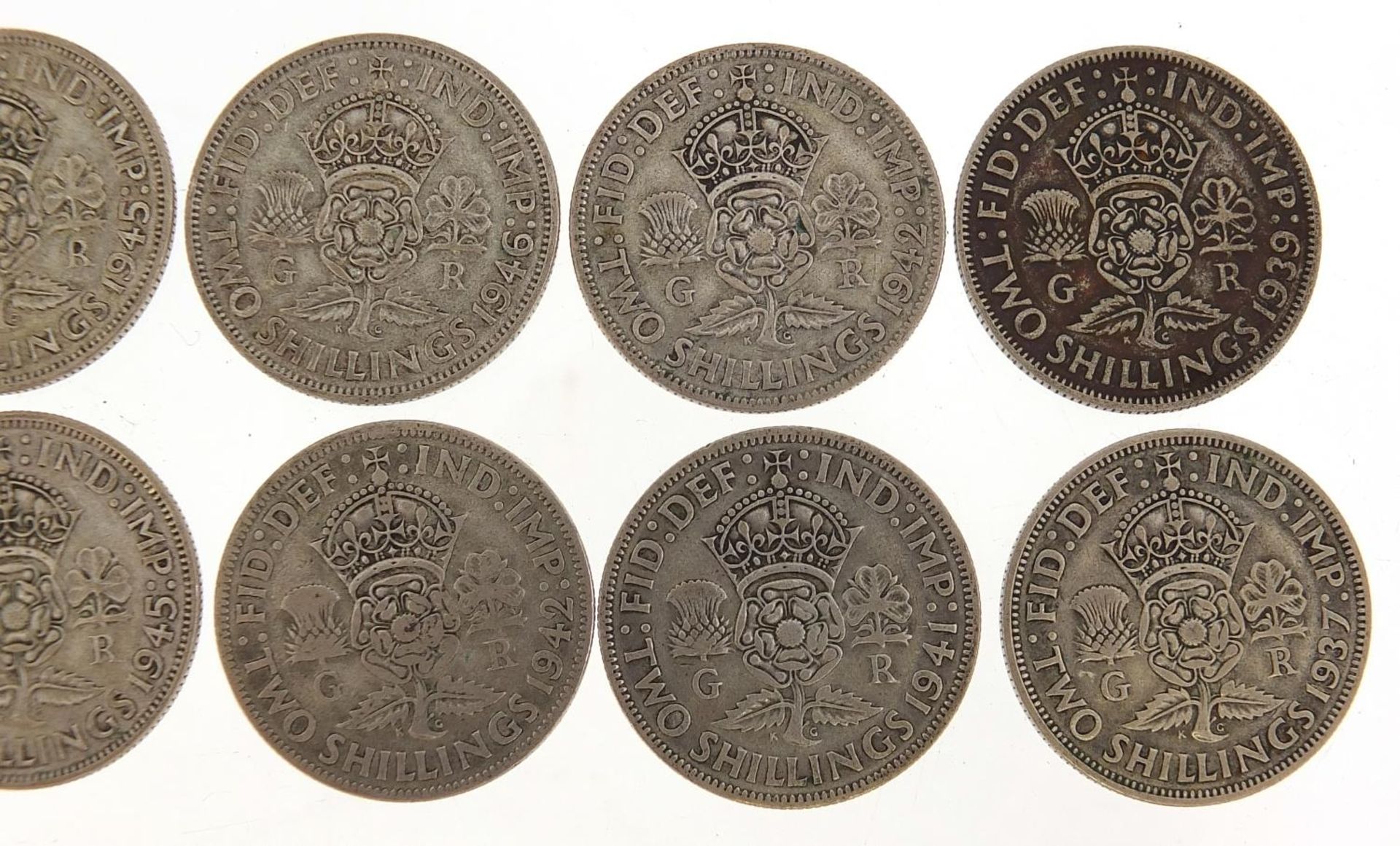 Twelve George VI two shillings, 134g - Image 6 of 6