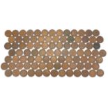 Large quantity of George VI pennies, 1944- 1949, 850g