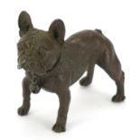 Bronze French Bulldog, 8cm in length