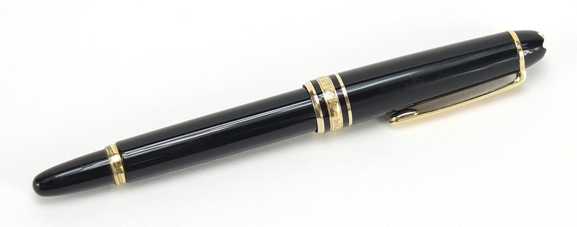 Montblanc Meisterstuck fountain pen with 14k gold nib numbered 4810, serial number PY1046185
