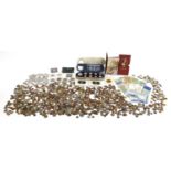 British and world coinage and banknotes including Royal Mint 2000 time capsule and pound coins