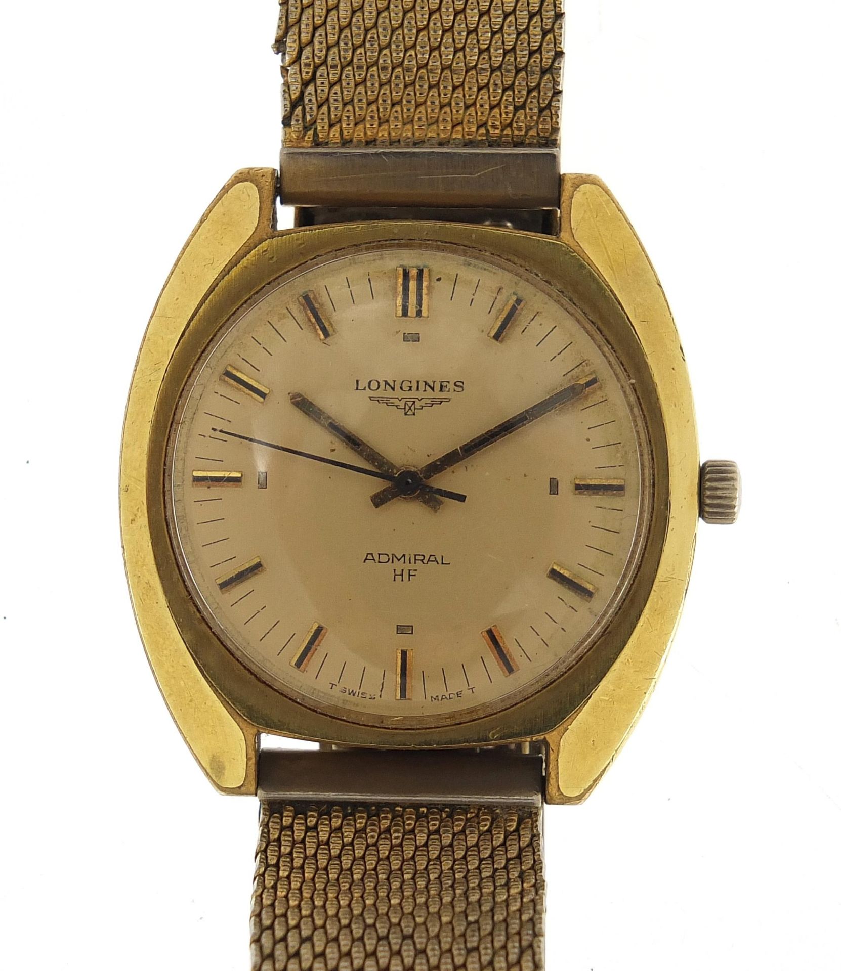 Longines, vintage gentlemen's Longines Admiral H F wristwatch, engraved Official Timer at the