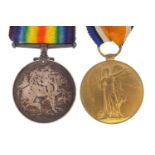 British military World War I pair awarded to T-207253PTE.W.J.M.GREEN.THEQUEENSR.