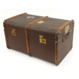 Vintage travelling trunk previously belonging to the Notorious Doctor Bodkin Adams trunk with