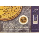 Elizabeth II 2000 gold bullion half sovereign by The Royal Mint