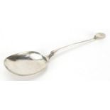 Antique Maltese silver spoon, 17cm in length, 36.7g