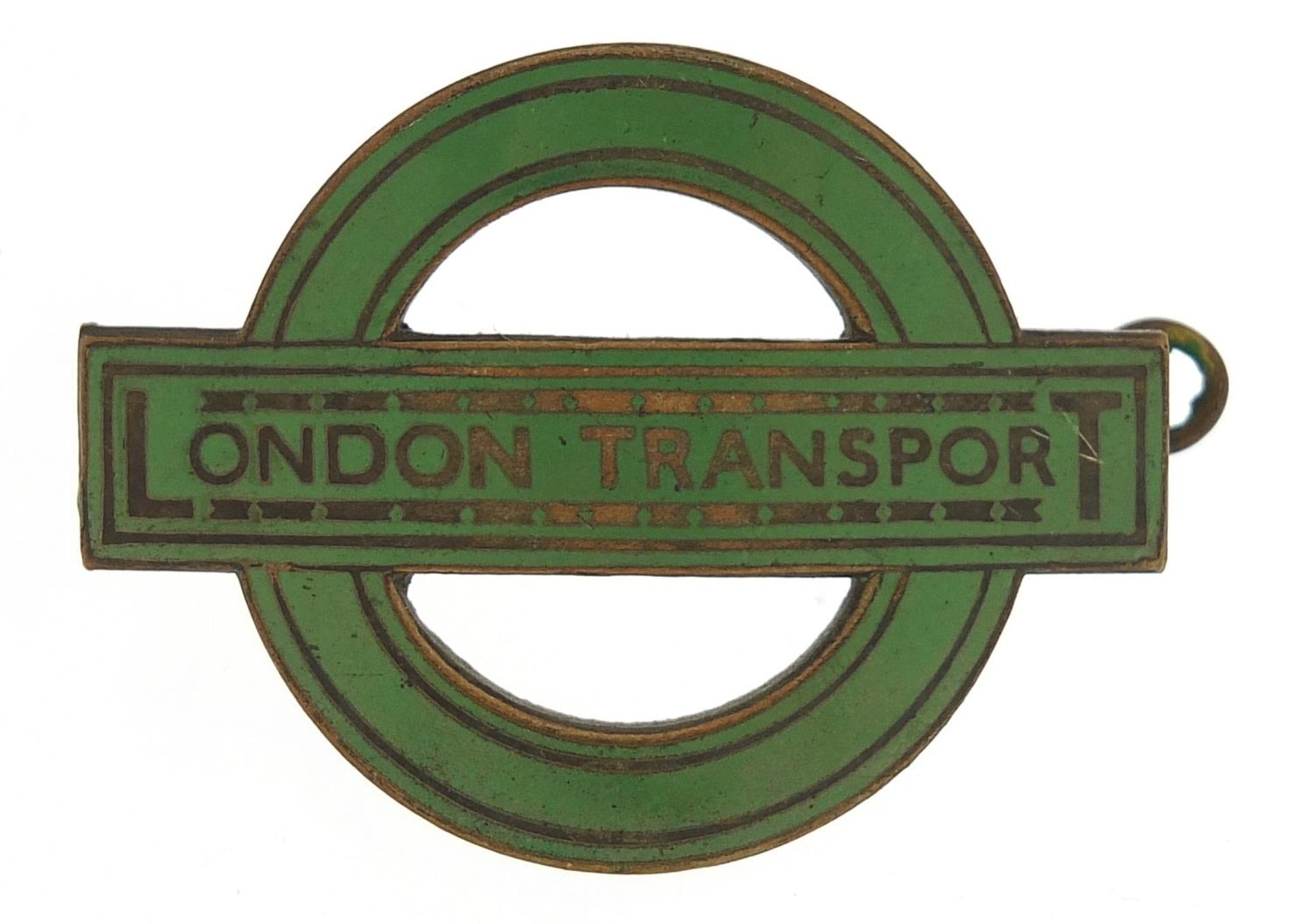 Vintage London Transport badge by J R Gaunt London, 5cm wide