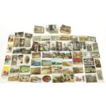 Collection of Edwardian and later topographical and social history postcards including Weymouth pier
