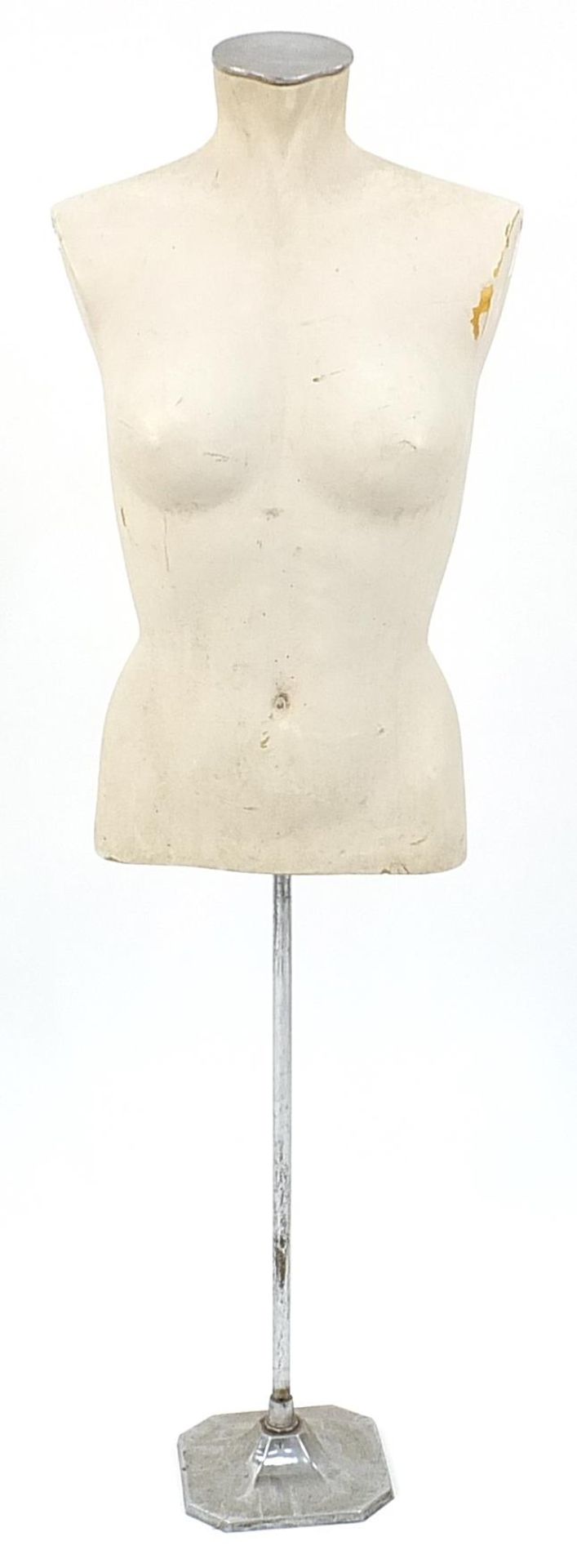 1970's dressmaker's dummy on stand, 121cm high