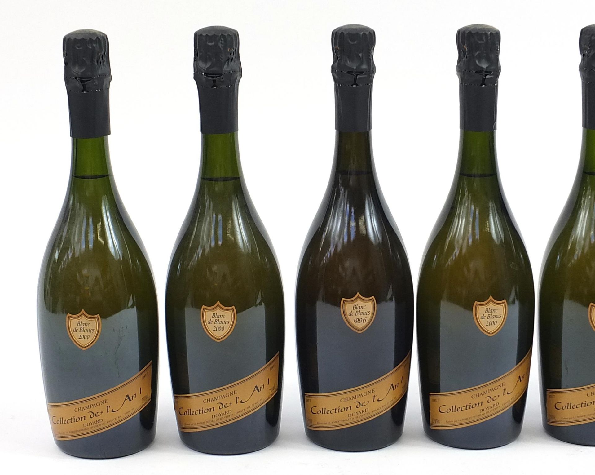 Seven bottles of Blanc de blancs Doyard champagne comprising 2000 and 1996 - Bild 2 aus 3