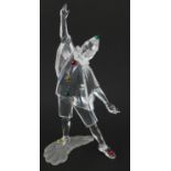 Swarovski crystal Masquerade Pierrot figure with box, 20cm high