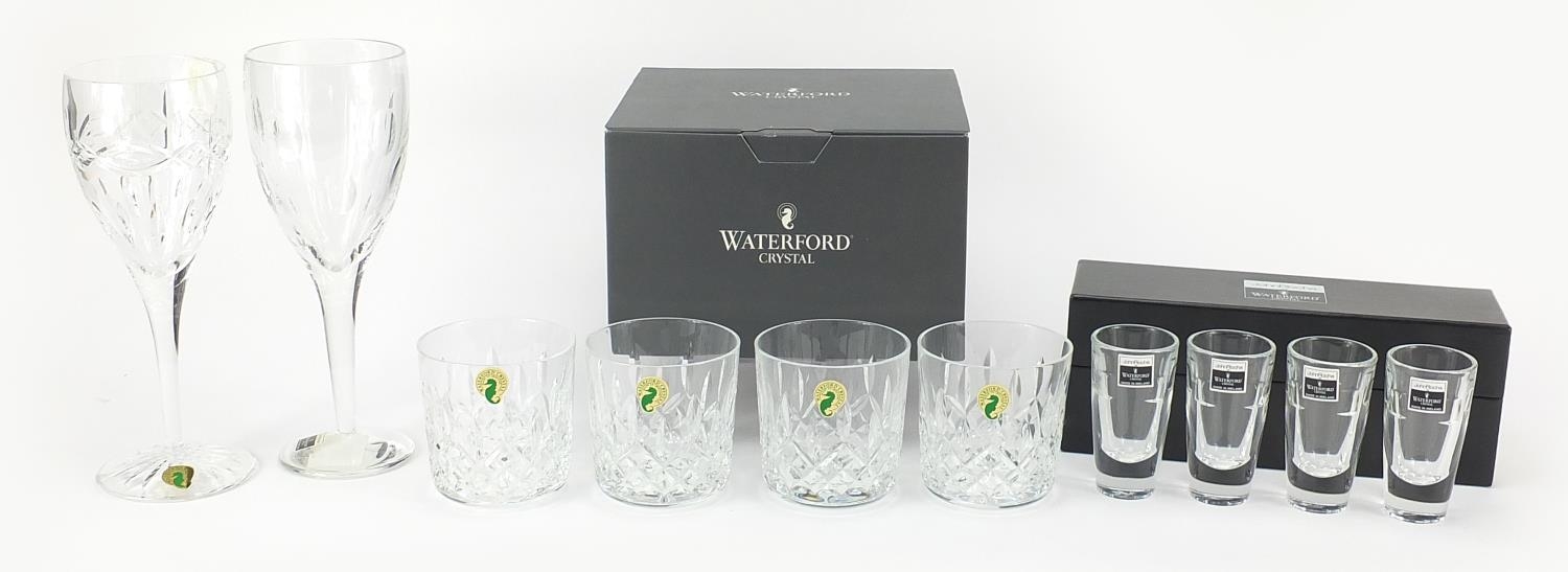 Waterford Crystal including a pair of John Rocha-Imprint wine glasses, set of four Lismore