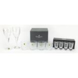 Waterford Crystal including a pair of John Rocha-Imprint wine glasses, set of four Lismore