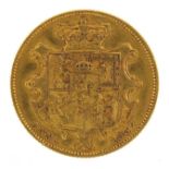 William IV 1837 gold shield back sovereign - this lot is sold without buyer?s premium, the hammer