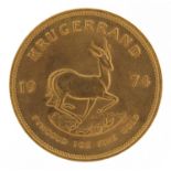 South African 1974 gold krugerrand - this lot is sold without buyer?s premium