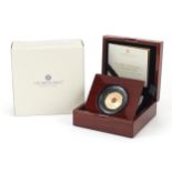 Elizabeth II 2021 Fiftieth Anniversary of Decimal Day fifty pence gold proof coin with box and