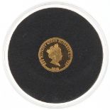 Queen Elizabeth 2016 gold quarter sovereign - this lot is sold without buyer?s premium