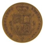 Queen Victoria 1883 Young Head shield back half sovereign - this lot is sold without buyer?s