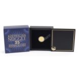 Elizabeth II 2021 999 gold twenty five dollar Australian nugget coin with box and certificate, 873/
