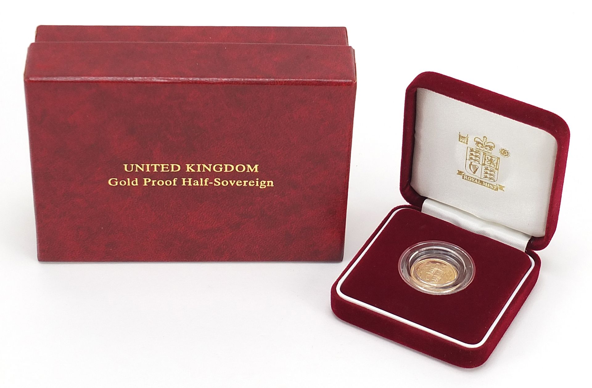 Elizabeth II 2002 gold proof half sovereign with box, - this lot is sold without buyer’s premium