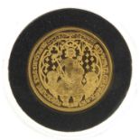 22ct Double Leopard gold coin depicting young King Edward III, limited edition 3649/5000 - this