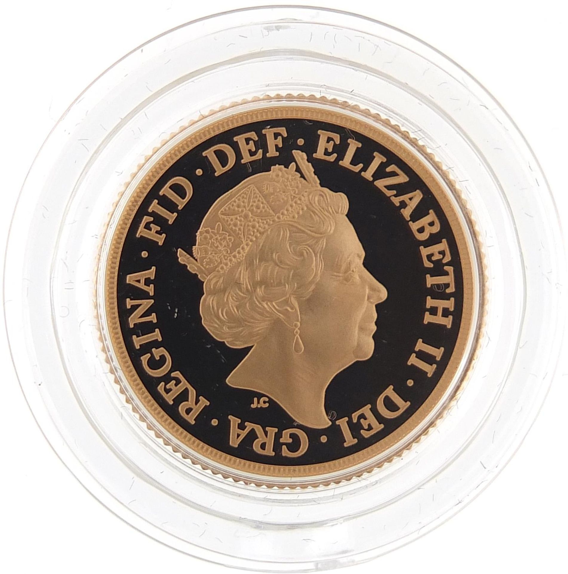 Elizabeth II 2020 gold proof sovereign with box and certificate, 7881/7995 - this lot is sold - Image 3 of 4