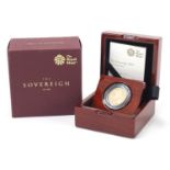 Elizabeth II 2019 gold proof sovereign with box and certificate, 7116/9500 - this lot is sold