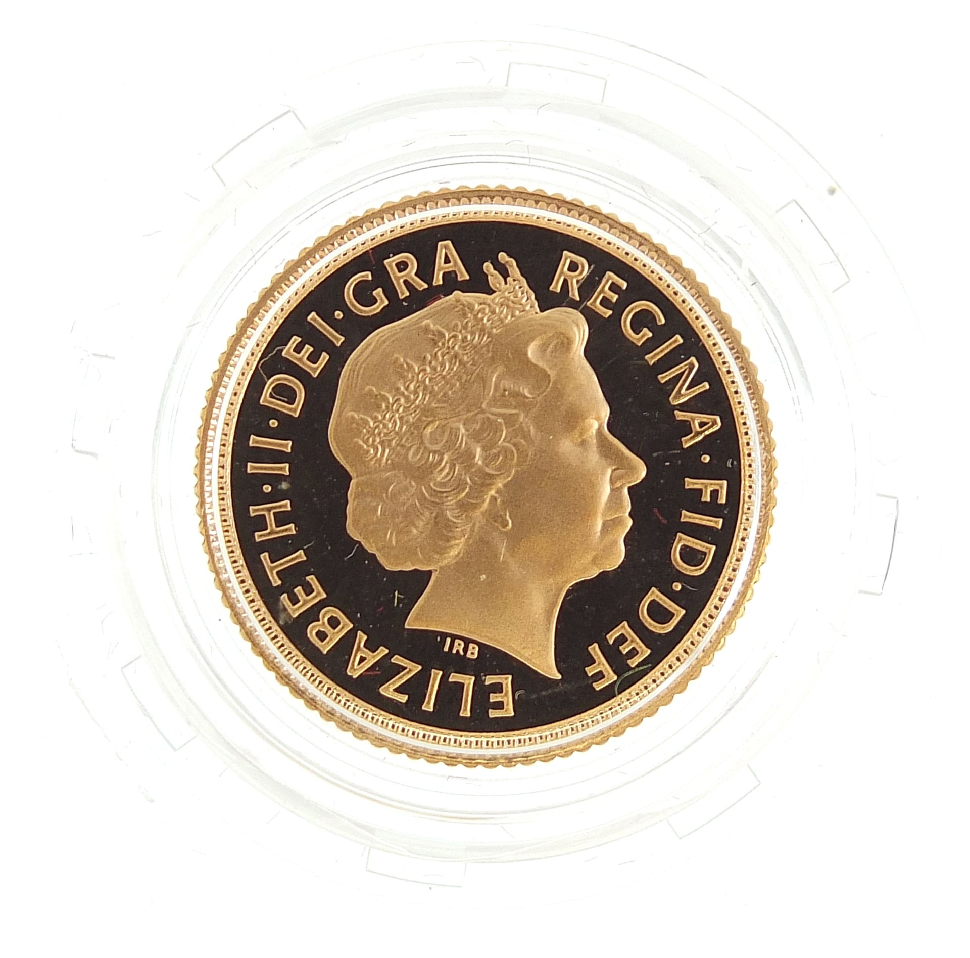 Elizabeth II 2002 gold proof half sovereign with box, - this lot is sold without buyer’s premium - Image 2 of 2