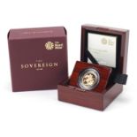 Elizabeth 2020 gold proof sovereign with box and certificate, 7987/7995 - this lot is sold without