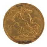 Queen Victoria 1889 gold sovereign, Sydney mint - this lot is sold without buyer?s premium, the
