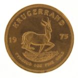 South African 1975 gold krugerrand - this lot is sold without buyer?s premium