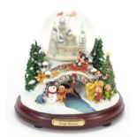 Bradford Exchange An Old Fashioned Disney Christmas musical snow globe, 18cm high