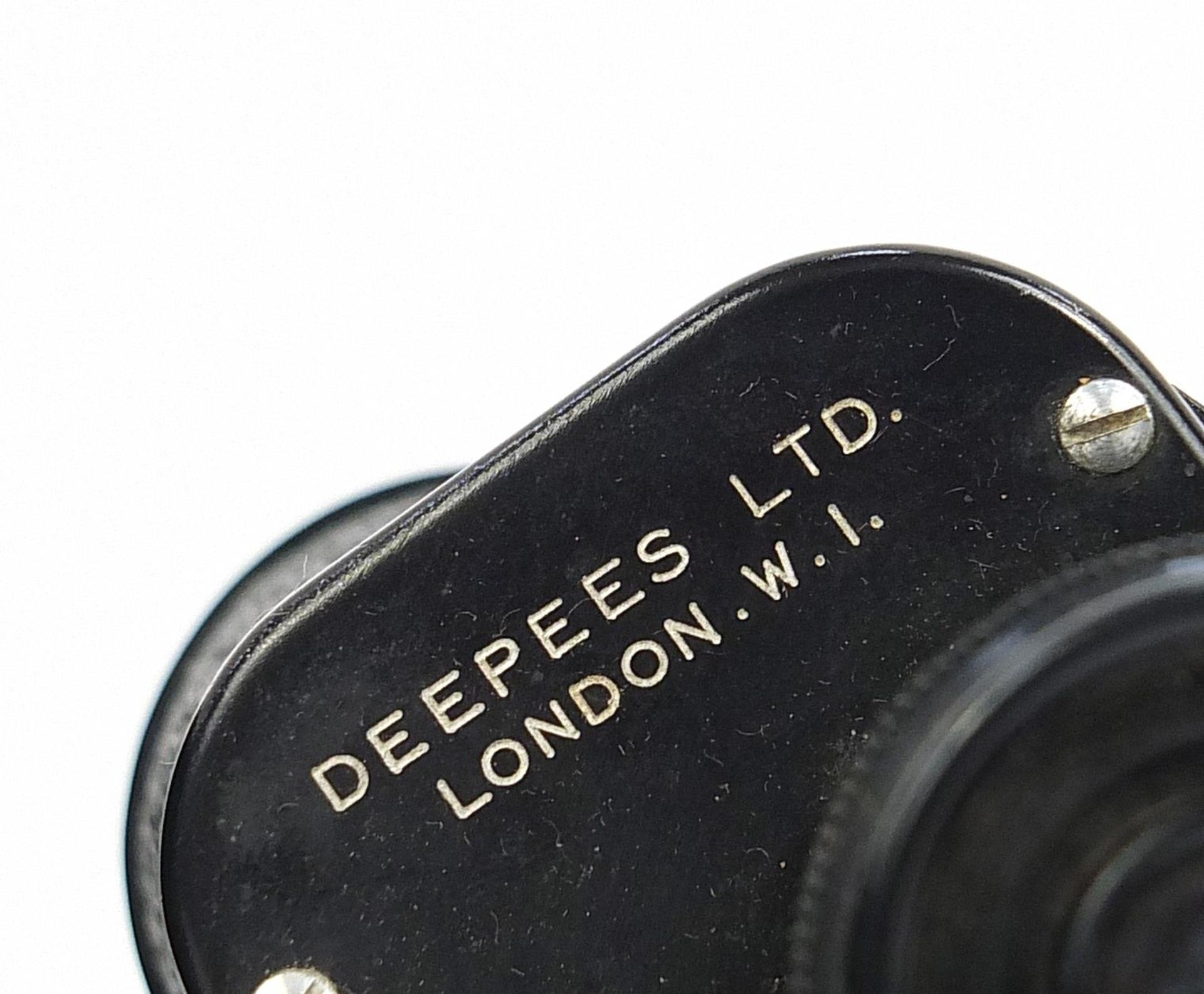 Cased pair of Depees Ltd 8x30 binoculars, London W1 and a pair of Carl Zeiss Jena binoculars with - Image 5 of 5