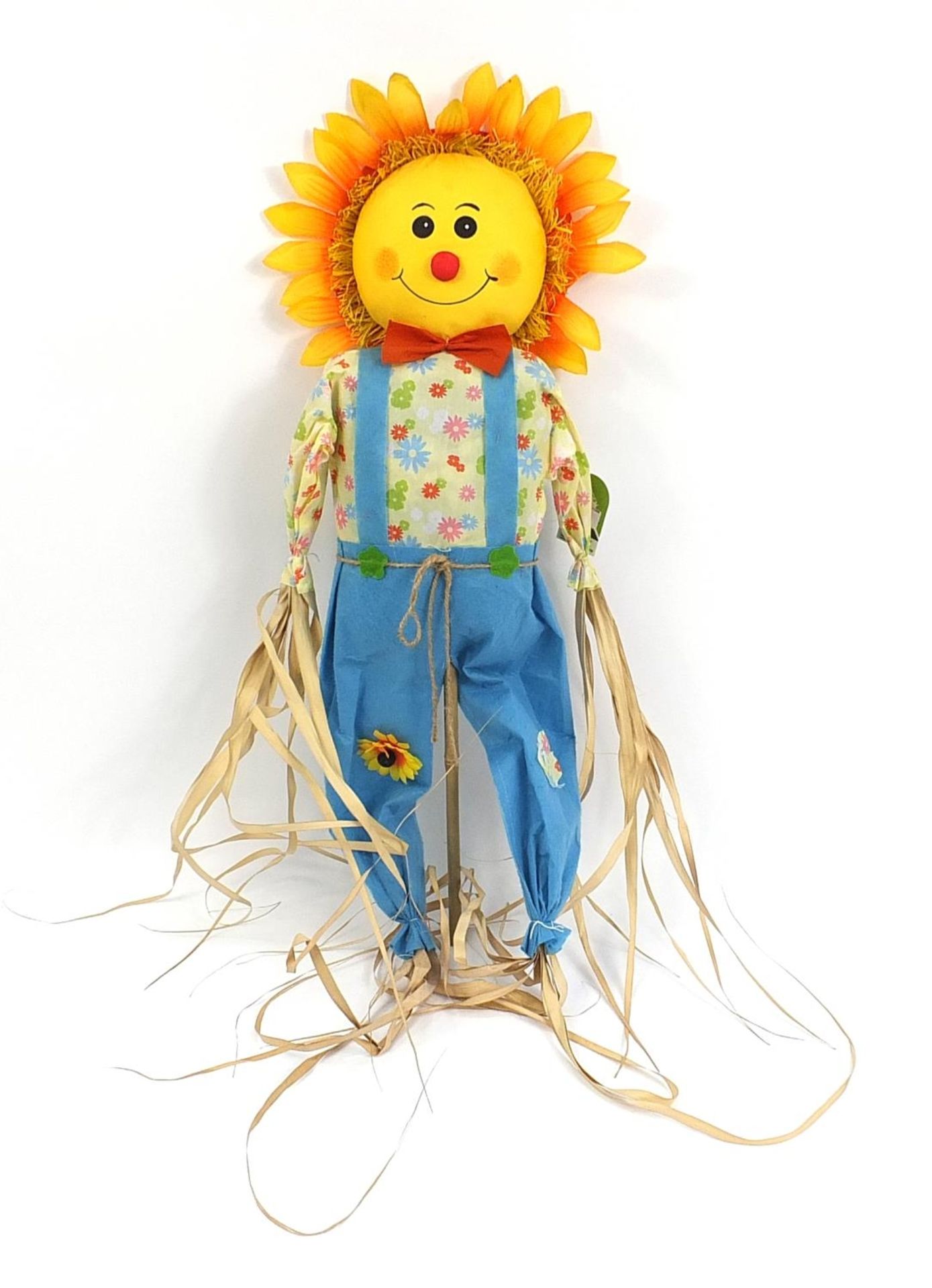 Garden giant sunflower cloth scarecrow, 90cm high