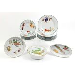 Royal Worcester Fruit tableware including plates, dishes and an ovenproof Evesham flan dish