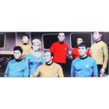 Cast of Star Trek, large print on canvas, 122cm x 50cm