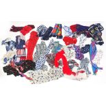 Box of over thirty assorted ladies scarves including a Paris design example