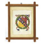 Contemporary oak framed military interest World War II picture for the British Liberation Army