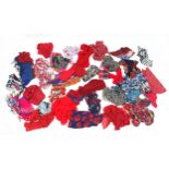 More than thirty ladies scarves including a swallow design example